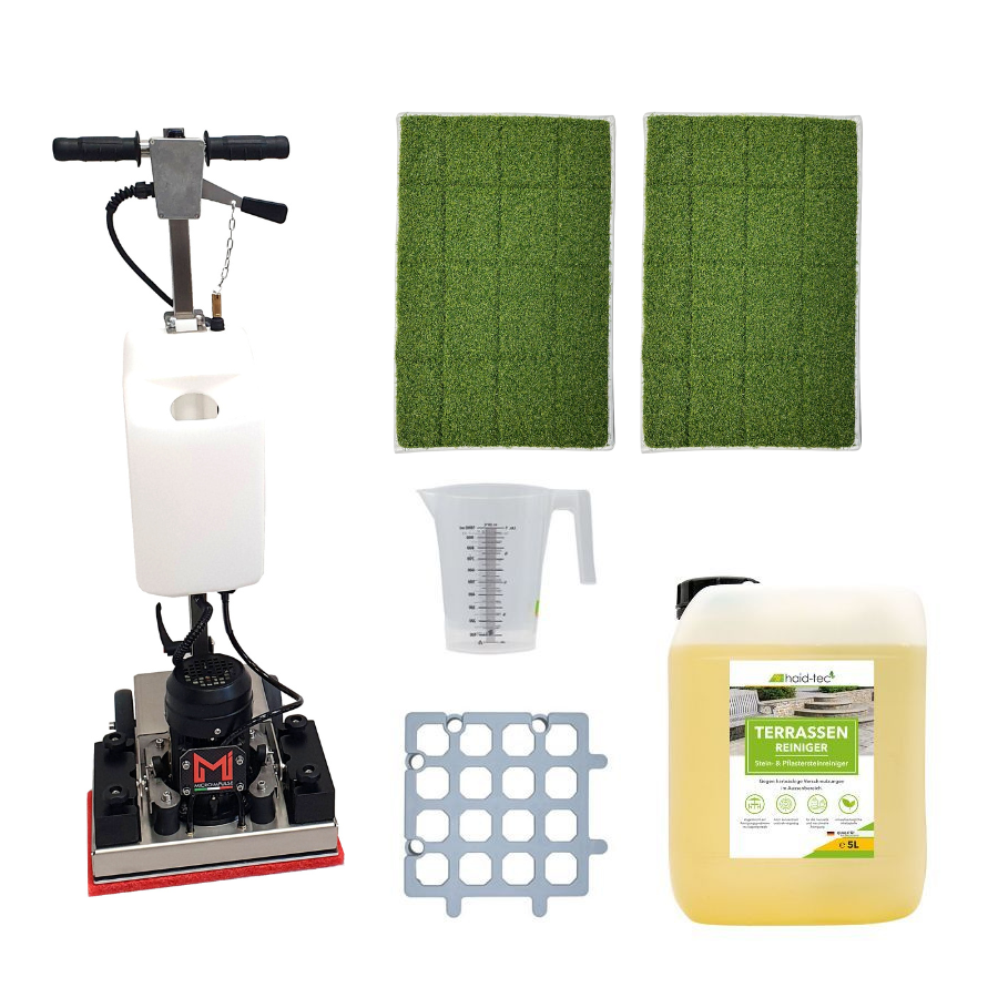 haid-tec Professional Set for Mechanical Patio Cleaning