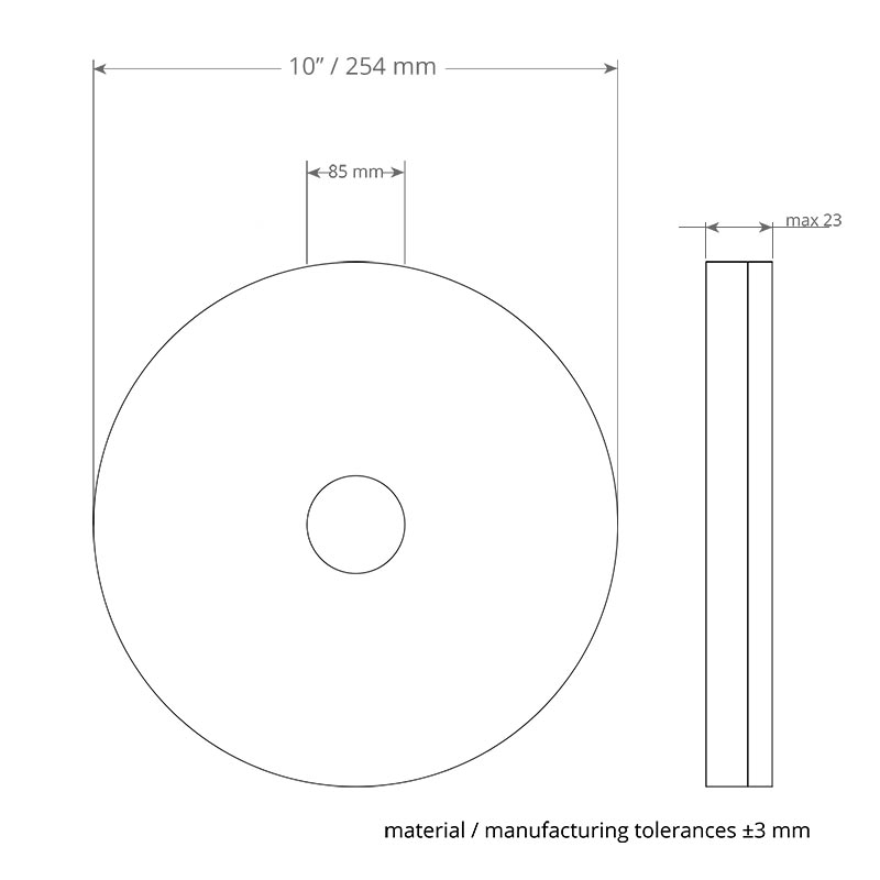 MelaminPlusPad 10Zoll/254mm Pad für i-mop XXL - Melaminpad für die Intensivreinigung und Unterhaltsreinigung 