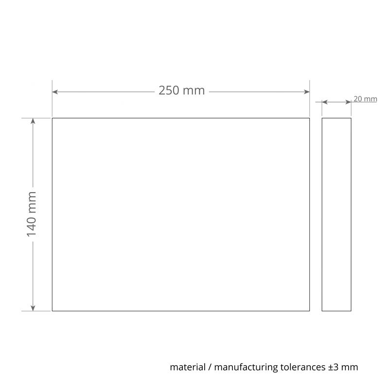 MelaminPlusPad 250x140mm für Exzentermaschine