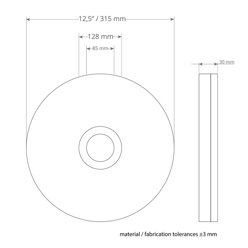 MelaminPlusPad 12,5Zoll/315mm für Scheuersaugmaschine - Melaminpad für die Intensivreinigung und Unterhaltsreinigung  