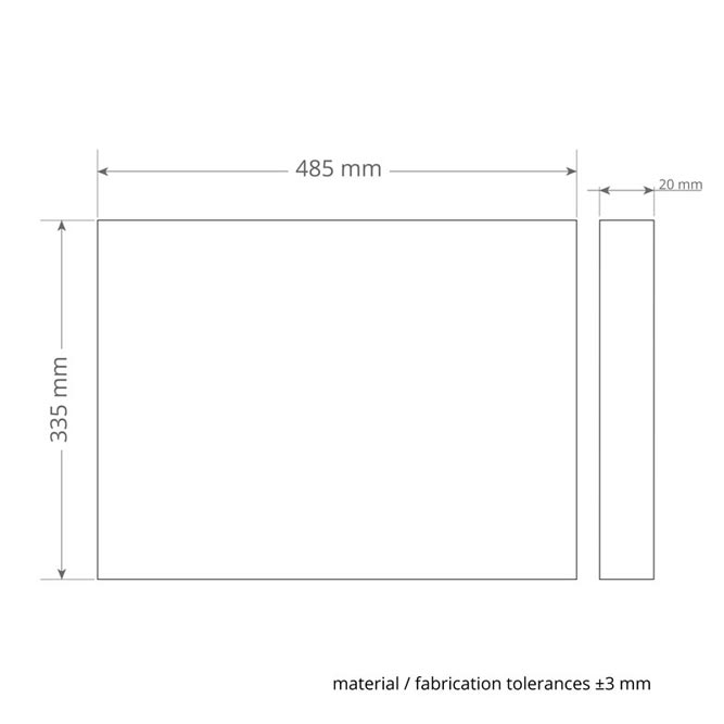MelaminPlusPad 485x335mm für Exzentermaschine - Melaminpad für die Intensivreinigung und Unterhaltsreinigung 
