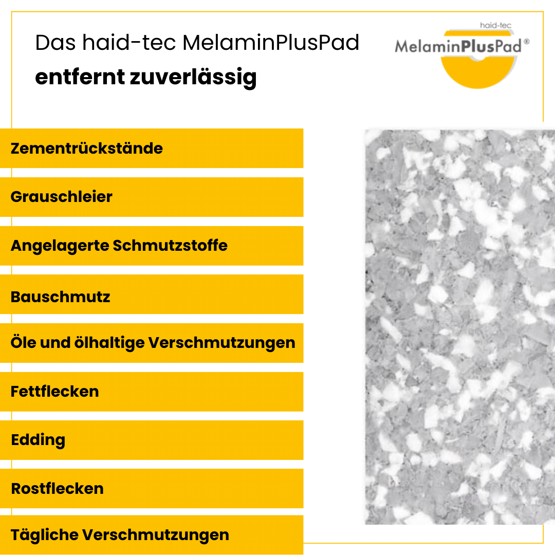 MelaminPlusPad 250x140mm for eccentric machine - for intensive cleaning and daily cleaning