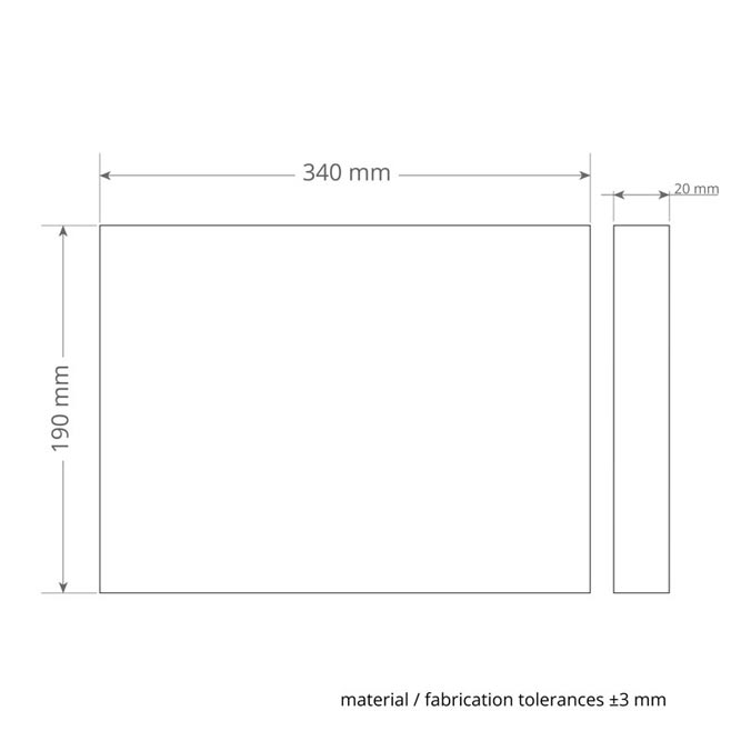 MelaminPlusPad 340x190mm für Exzentermaschine - Melaminpad für die Intensivreinigung und Unterhaltsreinigung
