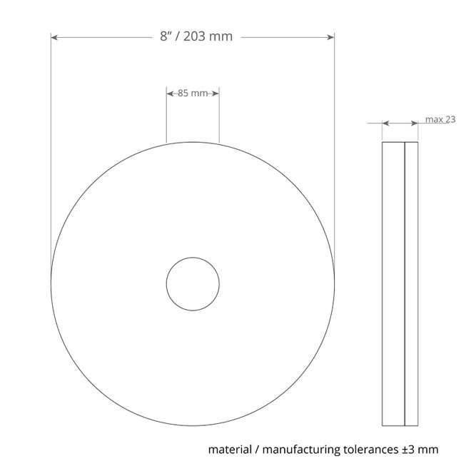 MelaminPlusPad 8Zoll/203mm Pad für i-mop XL - Melaminpad für die Intensivreinigung und Unterhaltsreinigung