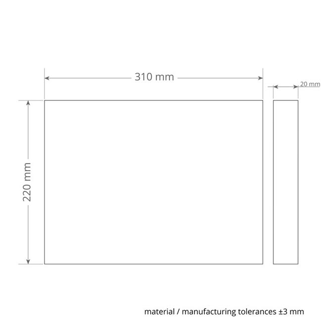 MelaminPlusPad 310x220mm für Exzentermaschine - Melaminpad für die Intensivreinigung und Unterhaltsreinigung