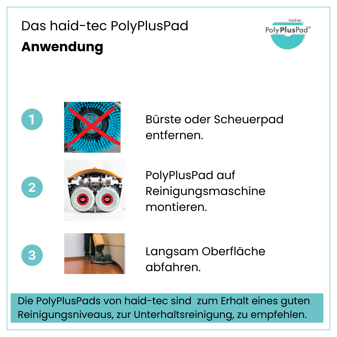 PolyPlusPad 11inch/280mm for scrubber dryer